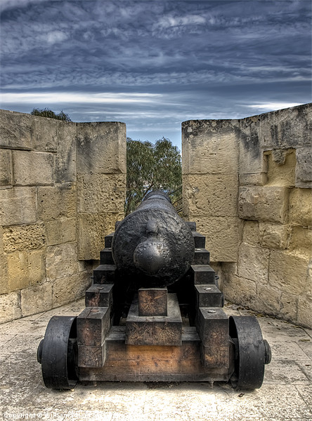 Medieval Cannon Picture Board by William AttardMcCarthy