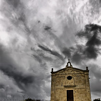 Buy canvas prints of Chapel and Clouds by William AttardMcCarthy