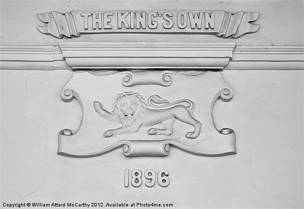 The King's Own Coat of Arms Picture Board by William AttardMcCarthy