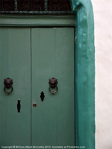 Green Door Picture Board by William AttardMcCarthy