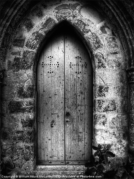 Gothic Chapel Door Picture Board by William AttardMcCarthy