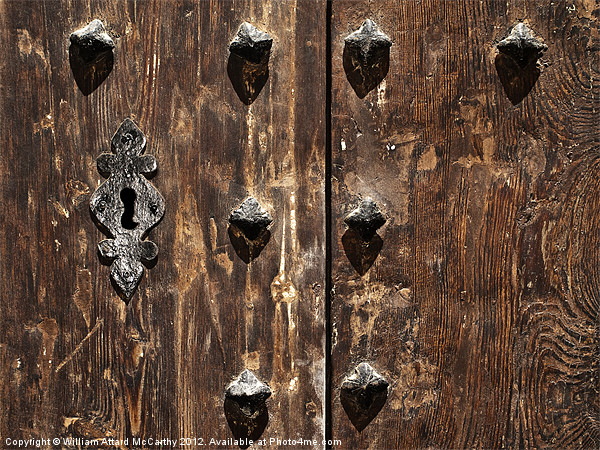 Medieval Doorlock Picture Board by William AttardMcCarthy