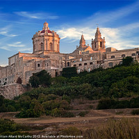 Buy canvas prints of Mdina at Dusk by William AttardMcCarthy