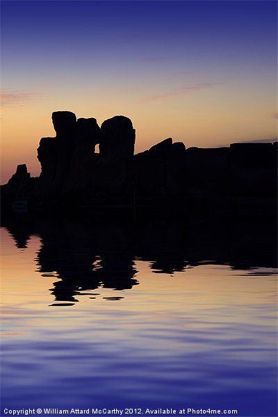 Temples at Sunset Picture Board by William AttardMcCarthy