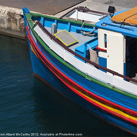 Buy canvas prints of Malta Fishing Boat by William AttardMcCarthy