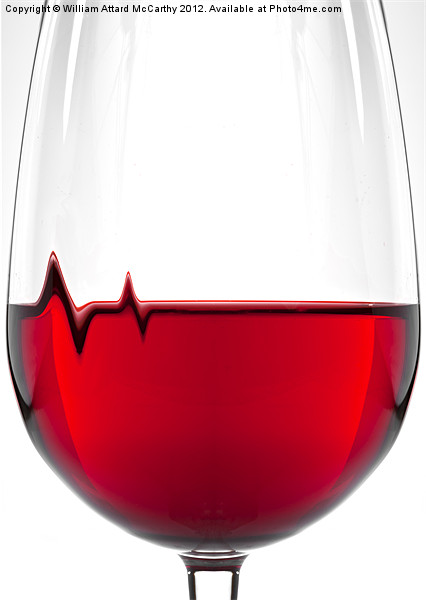 Red Wine, Healthy Heart Picture Board by William AttardMcCarthy