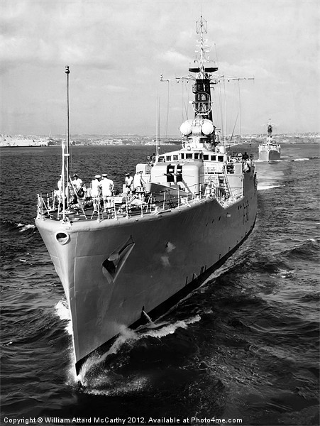 HMS Whitby F36 Picture Board by William AttardMcCarthy