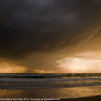 Buy canvas prints of Rain over the Horizon by William AttardMcCarthy