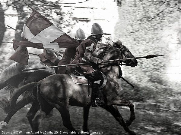 Knights of Malta on Horseback Picture Board by William AttardMcCarthy