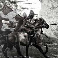 Buy canvas prints of Knights of Malta on Horseback by William AttardMcCarthy