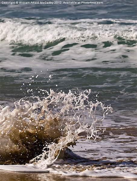 Beach Splash Picture Board by William AttardMcCarthy