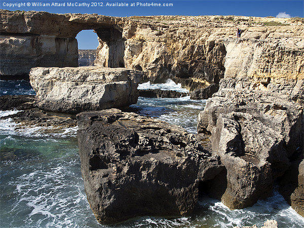 The Azure Window and Blue Hole Picture Board by William AttardMcCarthy