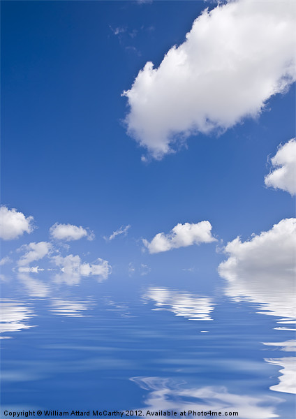 Clouds over Water Picture Board by William AttardMcCarthy