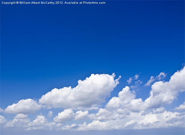 Clouds over Blue Sky Picture Board by William AttardMcCarthy