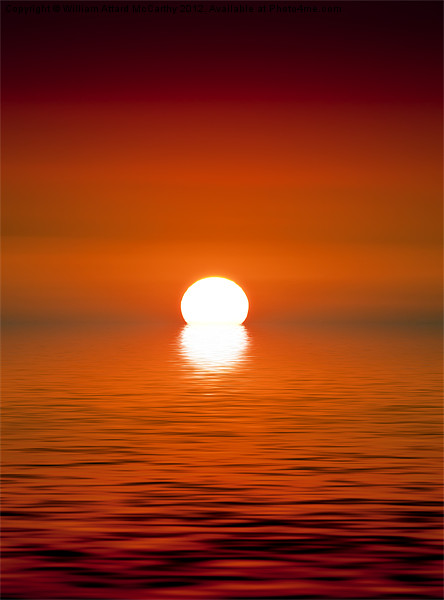 Golden Sunset Picture Board by William AttardMcCarthy