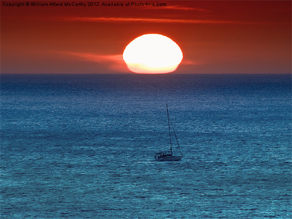 Sailing into the Sunset Picture Board by William AttardMcCarthy