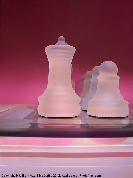 Chess Pieces Picture Board by William AttardMcCarthy