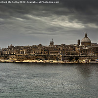 Buy canvas prints of Overcast Valletta by William AttardMcCarthy