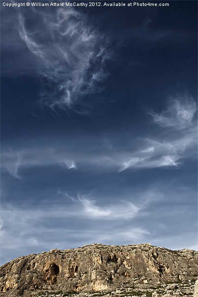 Ghar Lapsi Cliffs Picture Board by William AttardMcCarthy
