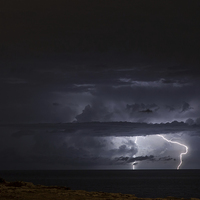 Buy canvas prints of Lightning and Clouds by William AttardMcCarthy