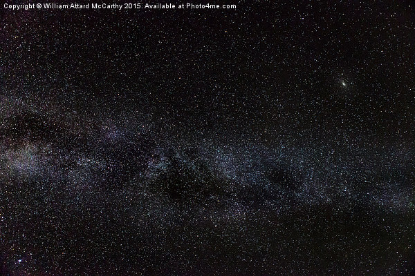 Andromeda Galaxy & Milky Way Picture Board by William AttardMcCarthy