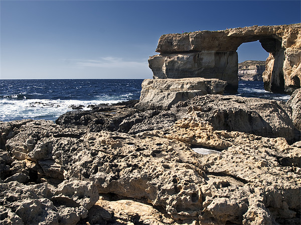 Dwejra Rocks & Azure Window Picture Board by William AttardMcCarthy