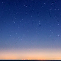 Buy canvas prints of Starry Sky and the Sicily Coastline by William AttardMcCarthy