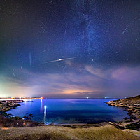 Buy canvas prints of Perseids over Mgiebah by William AttardMcCarthy