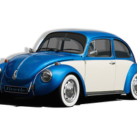 Buy canvas prints of Volkswagen beetle by Carl Shellis