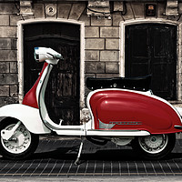 Buy canvas prints of Motor Scooter by Carl Shellis