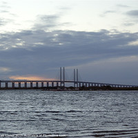 Buy canvas prints of Öresund Bridge, Sweden by Sarah Osterman