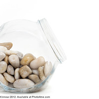 Buy canvas prints of Pebbles in a Jar by Natalie Kinnear