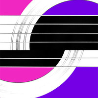 Buy canvas prints of Geometric Guitar Abstract II in Pink and Purple by Natalie Kinnear