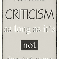 Buy canvas prints of Humorous Poster - Criticism - Neutral by Natalie Kinnear