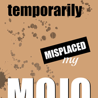 Buy canvas prints of Funny Text Poster - Temporary Loss of Mojo Orange by Natalie Kinnear