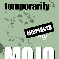 Buy canvas prints of Funny Text Poster - Temporary Loss of Mojo Green by Natalie Kinnear