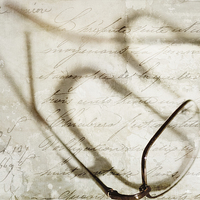 Buy canvas prints of Vintage Effect Reading Glasses in Sunlight by Natalie Kinnear