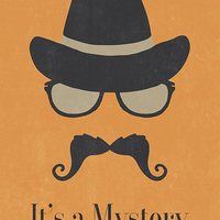 Buy canvas prints of It's a Mystery - Fun Illustrated Poster by Natalie Kinnear