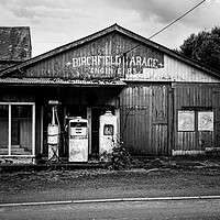 Buy canvas prints of Birchfield Engineers Petrol Station Shropshire Eng by Natalie Kinnear