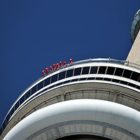 Buy canvas prints of C N Tower Toronto by Linda Seagroatt