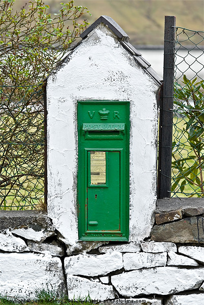 Antique Victorian Mail Box, Ireland Picture Board by Jane McIlroy