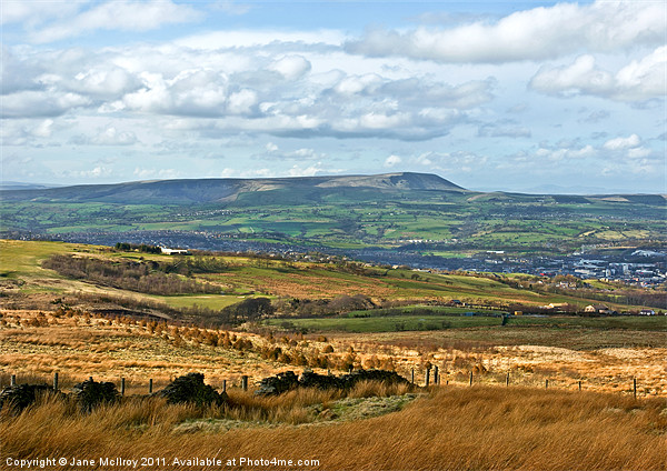 Pendle Hill, Lancashire Moors, England Picture Board by Jane McIlroy