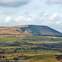 Buy canvas prints of Pendle Hill, Lancashire Moors, England by Jane McIlroy