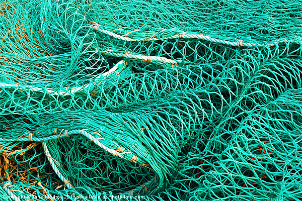 Colourful Pile of Fishing Nets Picture Board by Jane McIlroy