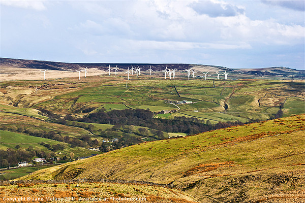 Pennine Wind Farm, Lancashire, England Picture Board by Jane McIlroy