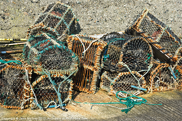 Lobster Pots Picture Board by Jane McIlroy