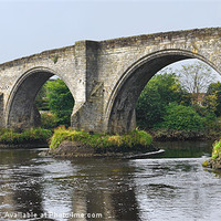 Buy canvas prints of Old Bridge at Stirling, Scotland by Jane McIlroy