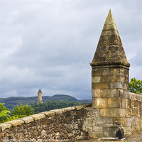 Buy canvas prints of Wallace Monument from Stirling Bridge by Jane McIlroy