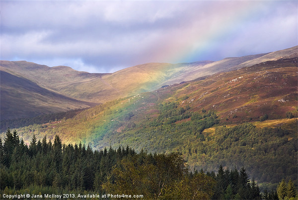Rainbow in the Trossachs Picture Board by Jane McIlroy