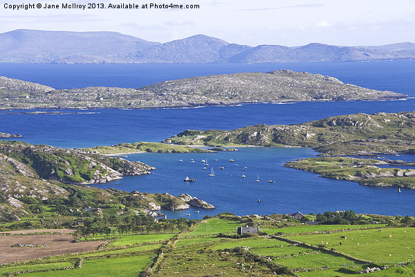 Derrynane Bay Kerry Ireland Picture Board by Jane McIlroy